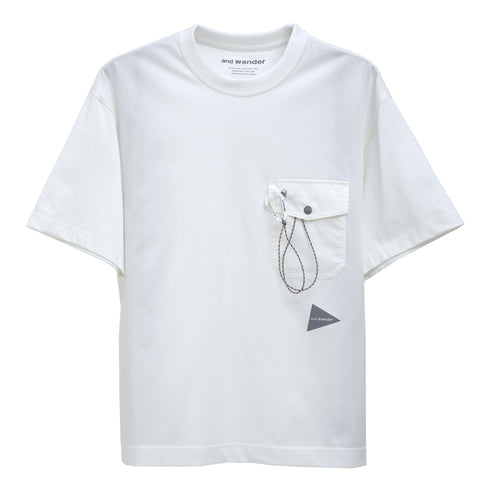 And Wander Pocket T-Shirt Off White 610990 Degli Uberti